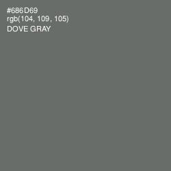 #686D69 - Dove Gray Color Image